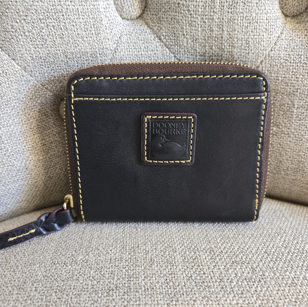 Dooney & Bourke Florentine Small Zip Around Wallet Navy
